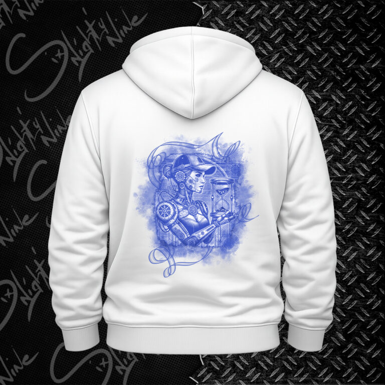 Sweat Blanc - HourGlass Blue