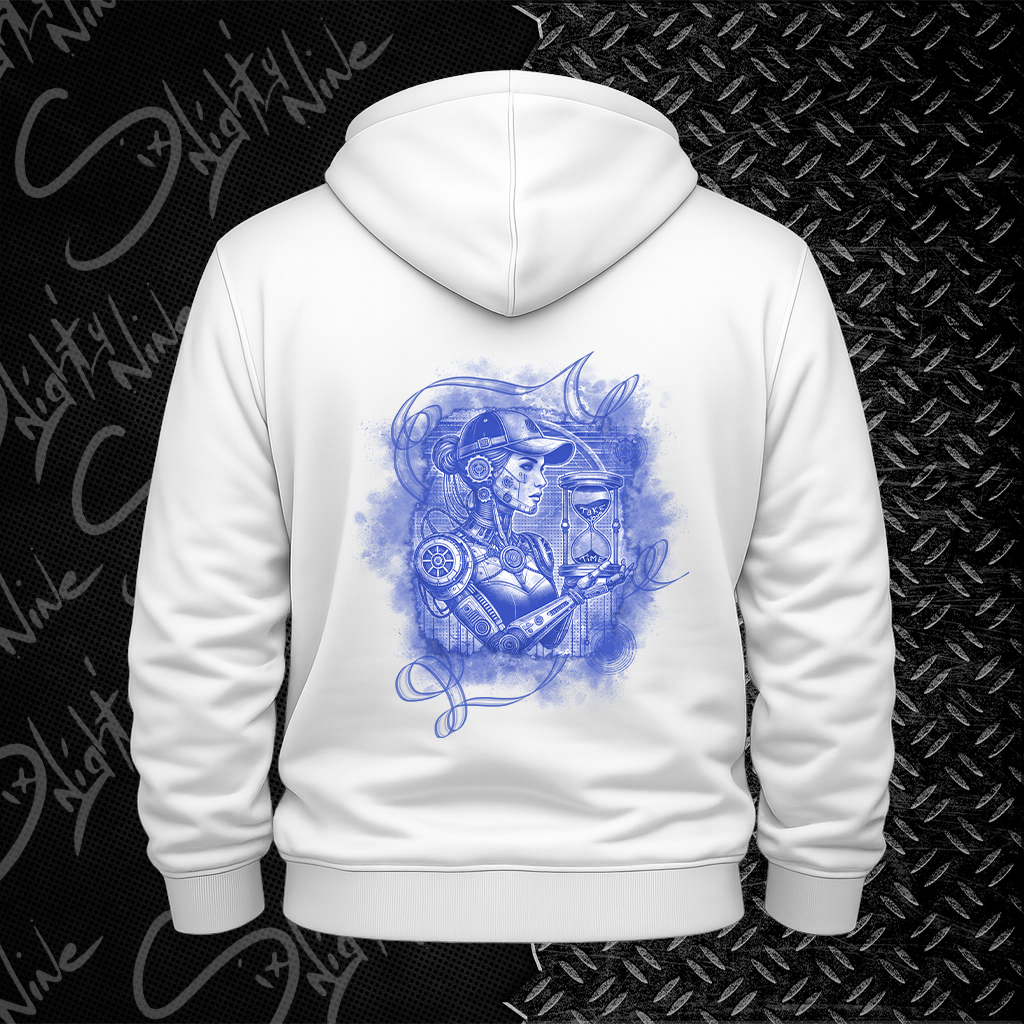 Sweat Blanc - HourGlass Blue