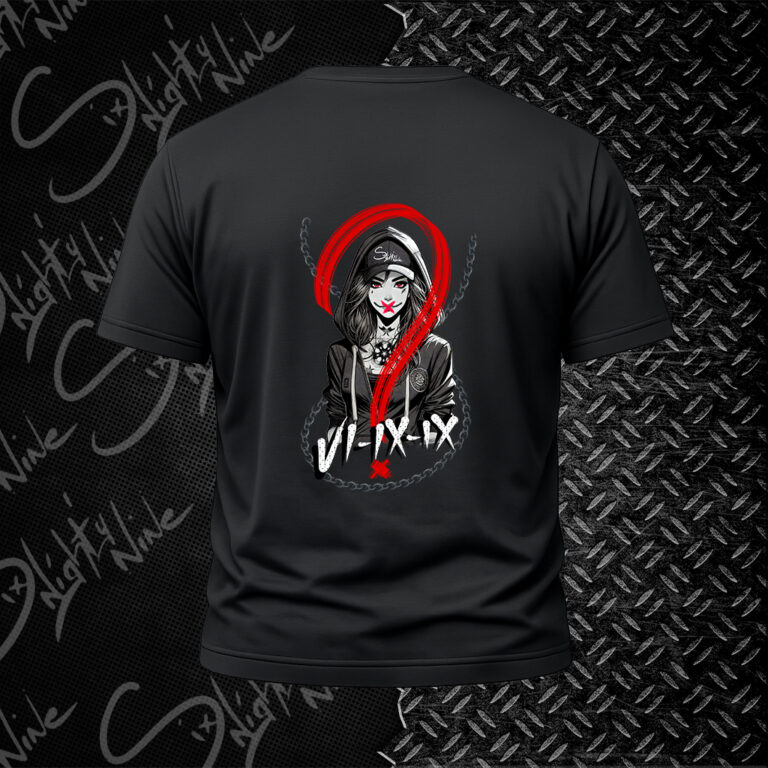 T-Shirt Noir - Red ChainGirl