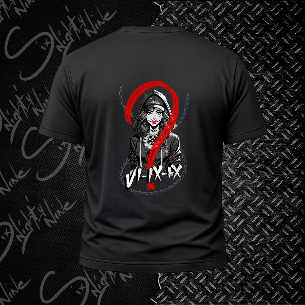 T-Shirt Noir - Red ChainGirl