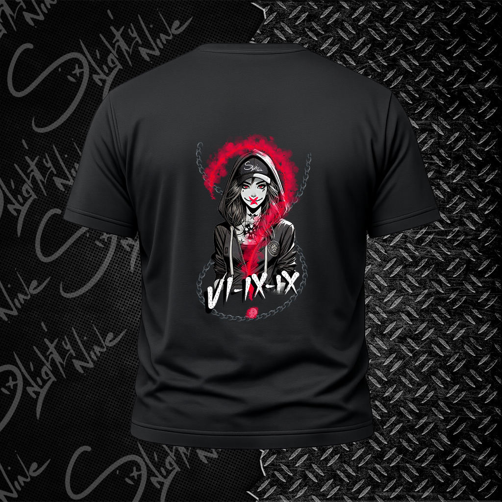 T-Shirt Noir - Red ChainGirl